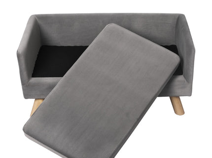 PaWz Pet Sofa Bed Dog Warm Soft Lounge Grey-1864184535114190851