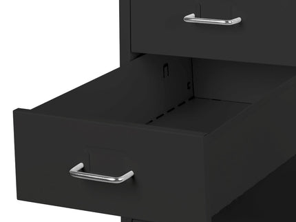 Levede 8 Drawer Office Cabinet Drawers Black-1917016720166490115