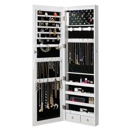 Levede Mirror Jewellery Cabinet LED-1975420469599408131
