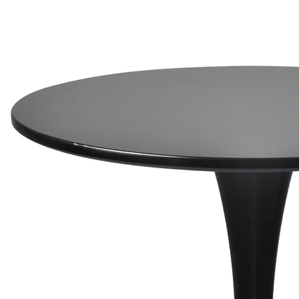 Levede 2x Round Bar Table Pub Tables Black-1975420497994846211