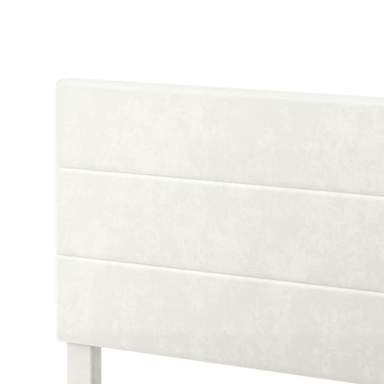 Levede Double Bed Frame Upholstered Adjustable Headboard Platform Mattress Base-2050056771569061891