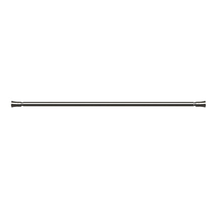 Marlow Satin Nickel Curtain Rod Steel Quiet Rail Pole Pommel Set Adjustable-1954802388523159555