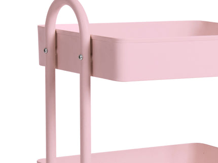 Levede 4 Tiers Kitchen Trolley Cart Pink-1917016722188144643