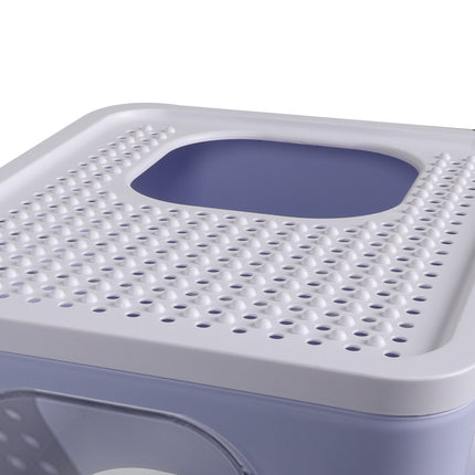 PaWz Cat Litter Box Fully Enclosed Toilet Purple-1973193624296493059
