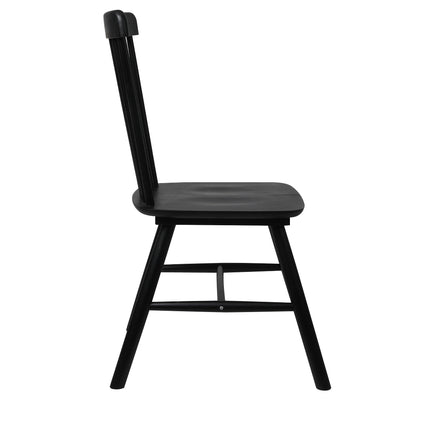 Levede 4x Dining Chairs Kitchen Winsor Black-2006732719123468291