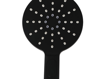 High Pressure Shower Head Set Rain Round Black-1942353353099055107