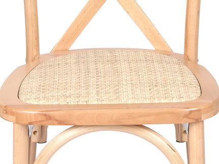 Levede 2X Dining Chairs Cross Back Chair-1910112199221841923