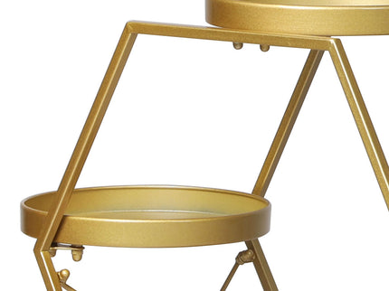Levede Plant Stand Garden Outdoor Indoor Gold-1864184724919029763