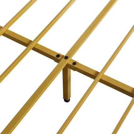 Levede Metal Bed Frame Under Bed Storage Double Beige-1975420336006631427