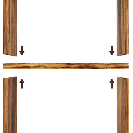 Levede 6 Tier Book Shelf Adjustable Shelves Walnut-2006732776128253955