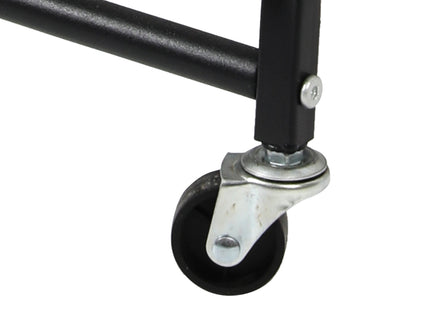 Levede 3 Tier Kitchen Trolley Cart Swivel Black Colour-1864184350699032579