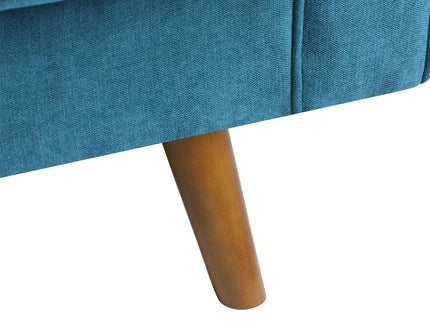 Levede Fabric Sofa Armchair 3 Seater Couch Blue 191cm Wide-1864184596522995715