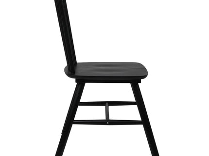 Levede 2x Dining Chairs Kitchen Winsor Black-1942353393091743747