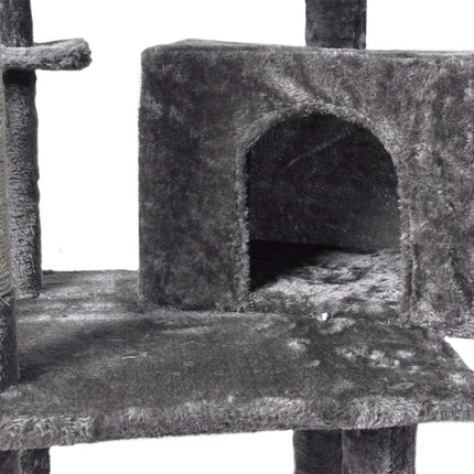 PaWz 130cm Cat Tree Toy Scratching Post Grey-1975420471298101251