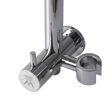 High Pressure Shower Head Set Rain Round Silver-1954802953579794435