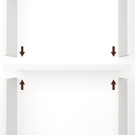 Levede 6 Tier Book Shelf Adjustable Shelves White-2006732776304414723