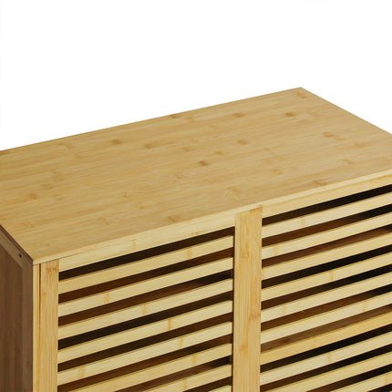 Levede Bamboo Storage Cabinet Freestanding Natural-1954802383469023236