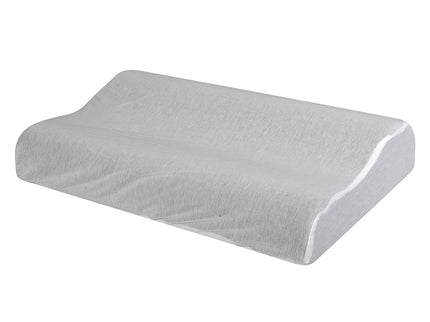 Dreamz Memory Foam Pillow Pillowcase Supprt Grey Rebound-1910149780055658500
