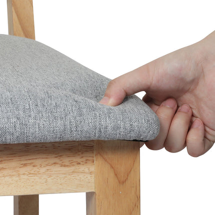 Levede 2x Rattan Dining Chair Solid Wood Lounge-1975420338695180292