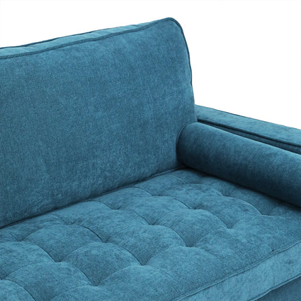 Levede Fabric Sofa Armchair 3 Seater Couch Blue 191cm Wide-1973193704135069700