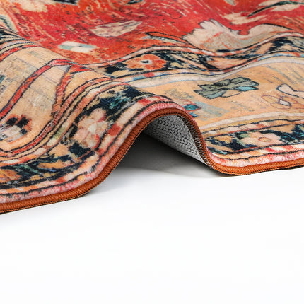 Marlow Floor Rug Vintage Polyester Washable Area Rugs-2011971110777786372