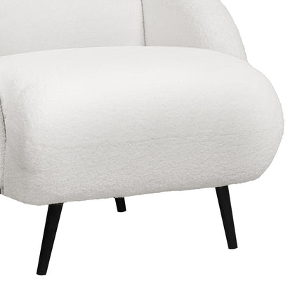 Levede Sofa Chair Fleece Upholstered Single White-1973193446160207876