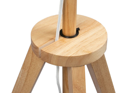 EMITTO Tripod Floor Lamp Wooden Modern Natural-1864184397318721540