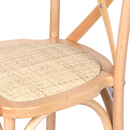 Levede 2X Dining Chairs Cross Back Chair-1954802378498772996