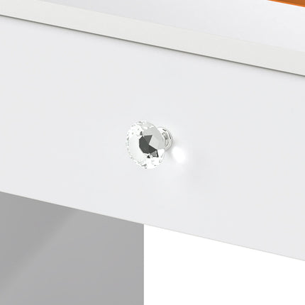 Levede Dressing Table LED Makeup Mirror Stool Set Vanity Desk 5 Storage Drawer-2029334101638647812