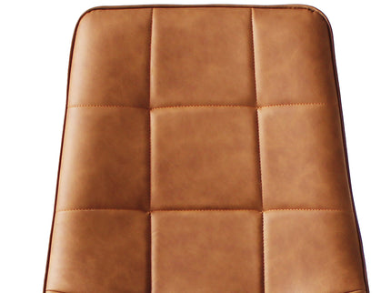 Levede 4x Dining Chairs Kitchen Chair Brown Faux Leather-1942353398980546564