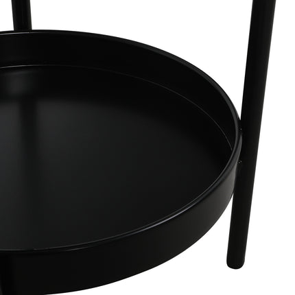 Levede 2 Tier Plant Stand Outdoor Indoor Black Large-1973193775849279492