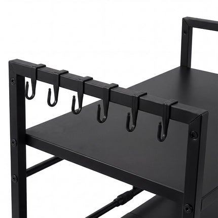 Toque Microwave Shelf 3 Tier  Adjustable Extendable Kitchen Storage Rack Stand-2061251871129079812