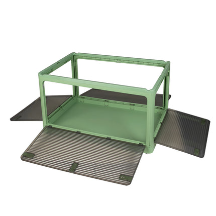 Storage Box Plastic Stackable Container L Green Large-1973193712070692868