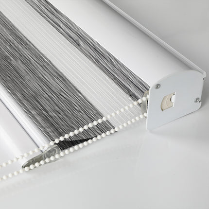 Marlow Blackout Zebra Roller Blind Curtains 120x210 Grey-1975420491145547780