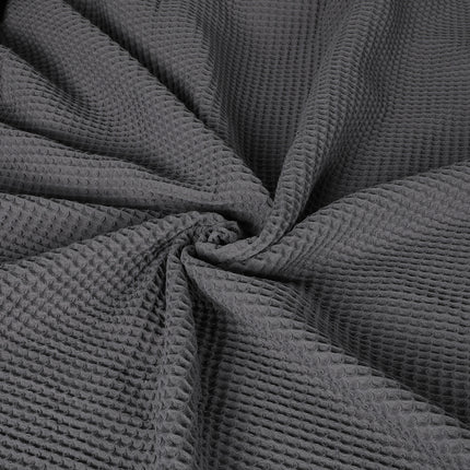 DreamZ Throw Blanket Cotton Waffle Blankets Grey Single-1973194040761520132