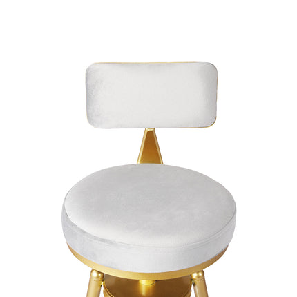 Levede 4x Bar Stools Swivel Kitchen Bar Chair White-2006732717819039748