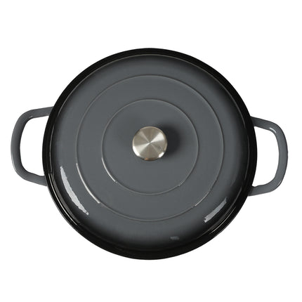3.5L Enamel Dutch Oven Pan in Black Colour-1975420477065269252
