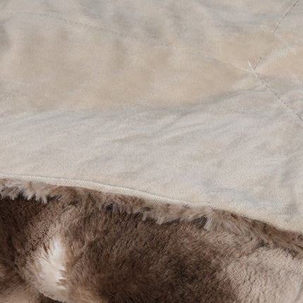 Dreamz Luxury Tie-dyed Blanket Brown 152cm x 203cm-1975420383297409028
