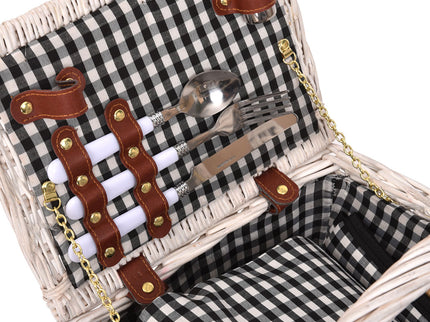 2 Person Picnic Basket Baskets Set Outdoor-1864183149186125828