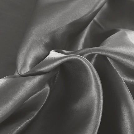 DreamZ Silky Satin Sheets Fitted King Grey Dark Grey-1954802914069450756