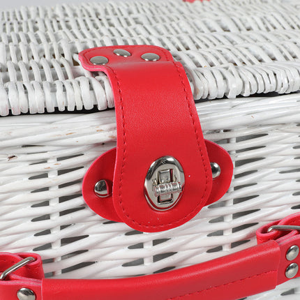Picnic Basket Set Baskets 4 Person Wicker-1973194015985766404