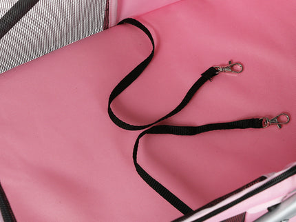 PaWz Pet Stroller Dog Cat Carrier Foldable Pink-1864184624901656580
