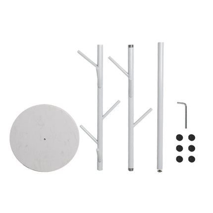 Levede Coat Rack Hat Clothes Stand Hanger White-1973193816466919428