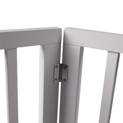 Wooden Pet Gate Dog Fence Retractable White 2000x 3MM-1973193642378137604