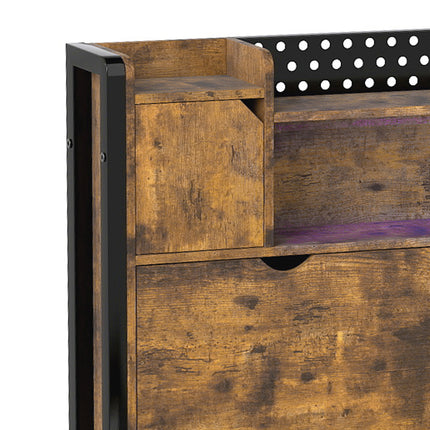 Levede Single Bed Frame Storage Headboard Industrial-2011971104947703812