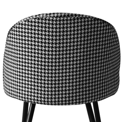 Levede 2x Dining Chairs Kitchen Cafe Black and White-1975420492424810500
