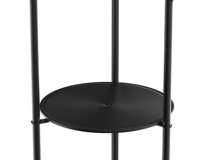 Levede Coat Rack Clothes Stand 8 Hook Organizer Black-1942353108294307844