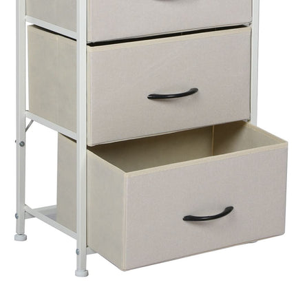 Levede Storage Cabinet Tower Chest Beige-1954802983011225604
