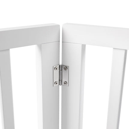 PaWz Wooden Pet Gate Dog Fence Safety White 100 Pack-1973193643762257924