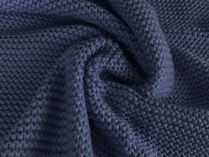 DreamZ Knitting Throw Blanket Cushion Navy-1910113223319883780